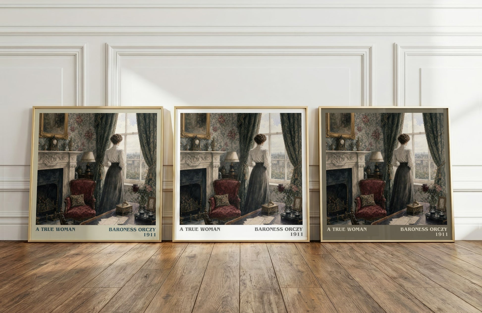 A True Woman literary art print colour and style options – Baroness Orczy book art