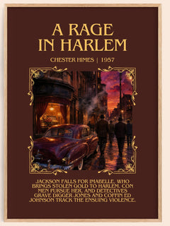 A Rage in Harlem Minimalist Book Poster by Chester Himes – image 1