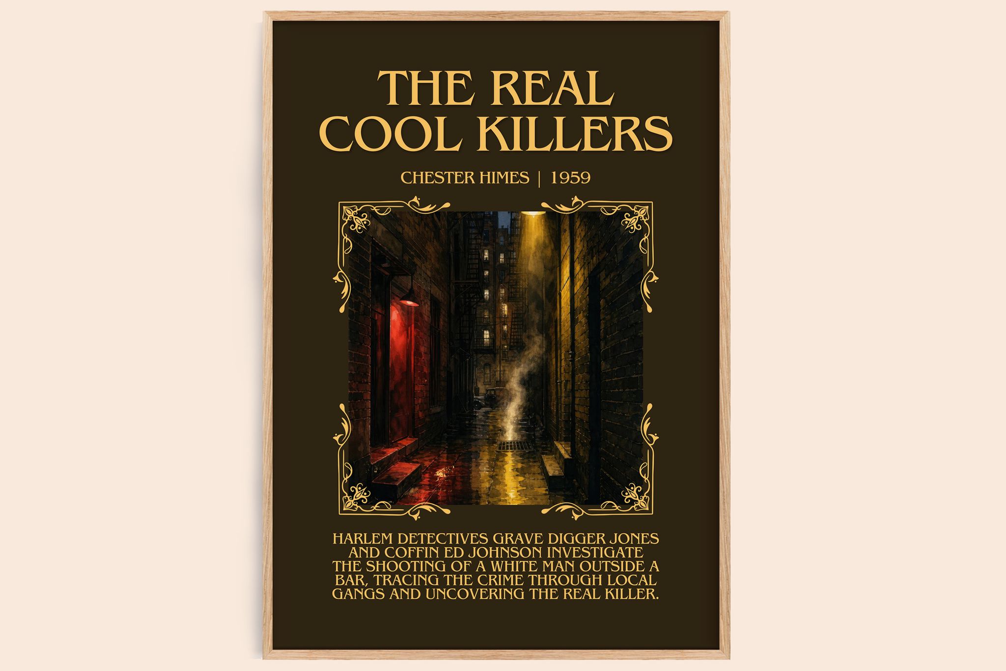 The Real Cool Killers Minimalist Book Poster by Chester Himes