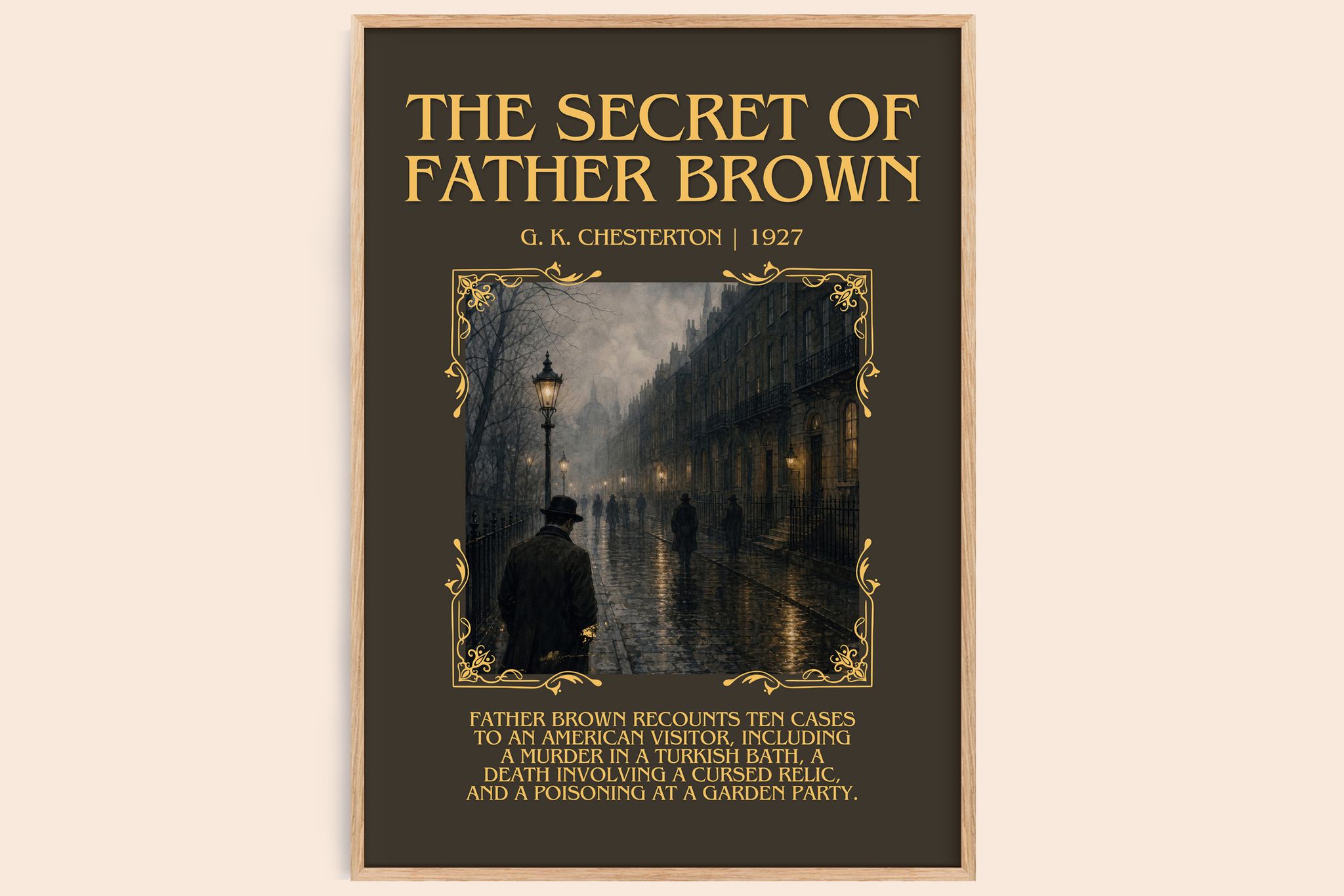 The Secret of Father Brown Minimalist Book Poster by G. K. Chesterton
