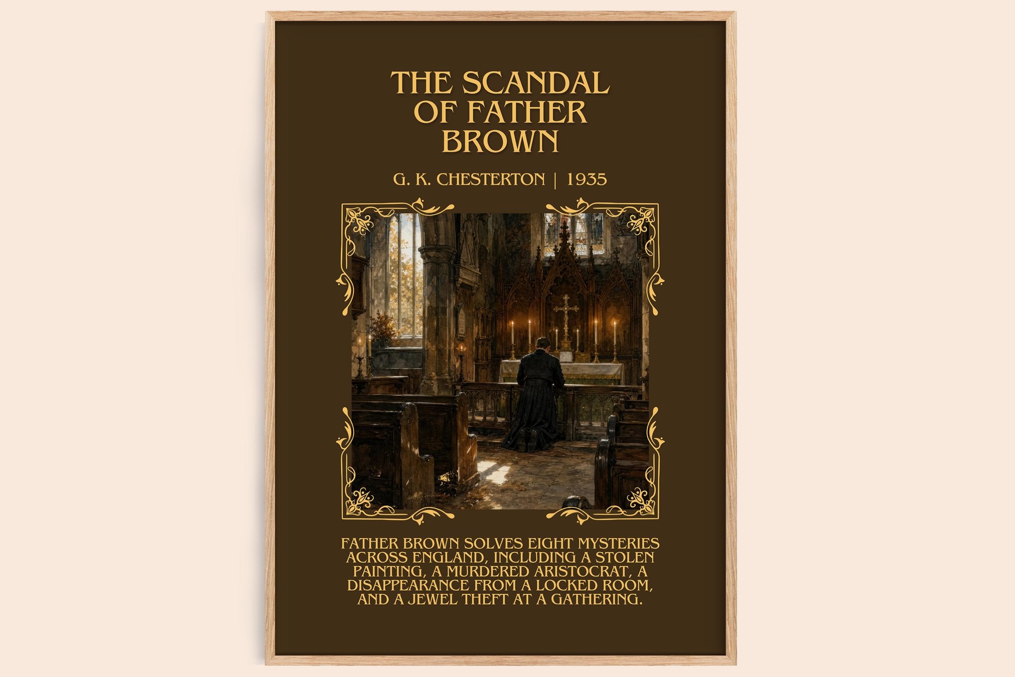 The Scandal of Father Brown Minimalist Book Poster by G. K. Chesterton