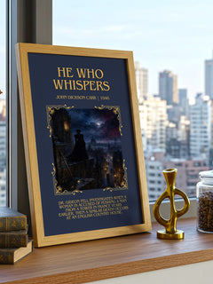He Who Whispers Minimalist Book Poster by John Dickson Carr – image 3