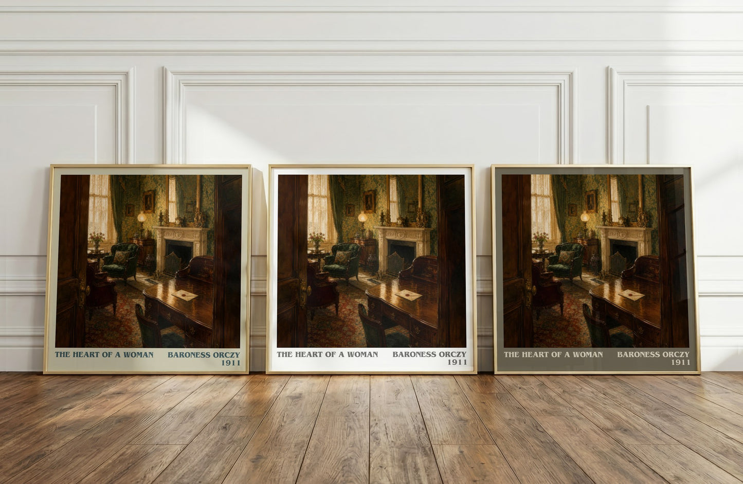 The Heart Of A Woman literary art print colour and style options – Baroness Orczy book art