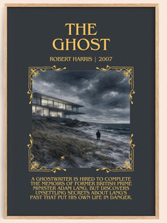 The Ghost Minimalist Book Poster by Robert Harris – image 1