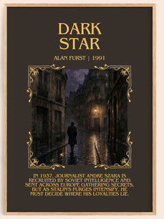 Dark Star Minimalist Book Poster by Alan Furst – image 1