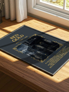 Red Gold Minimalist Book Poster by Alan Furst – image 4
