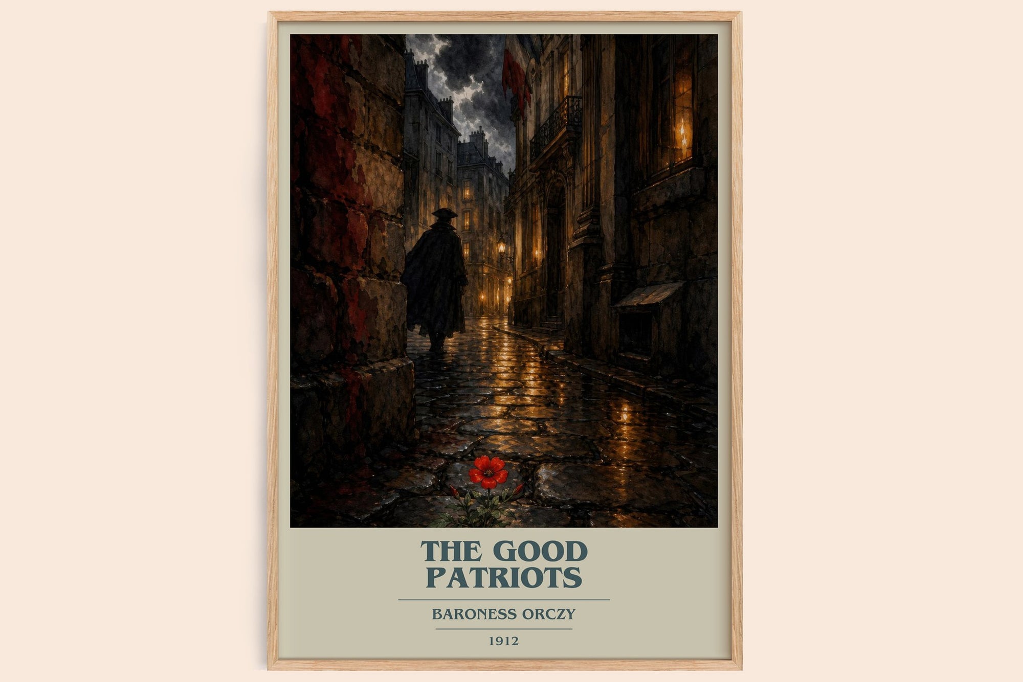 The Good Patriots book cover book poster by Baroness Orczy – framed literary art print