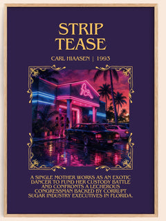 Strip Tease Minimalist Book Poster by Carl Hiaasen – book poster