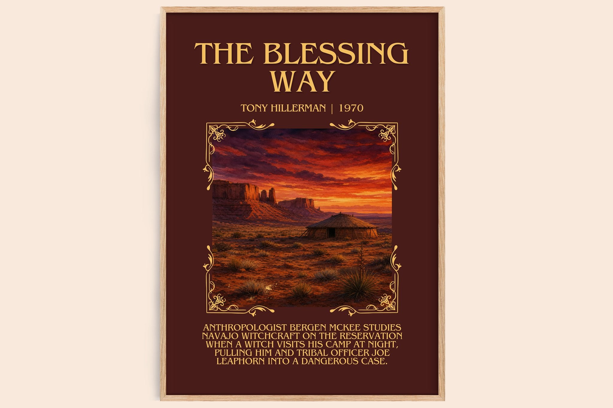 The Blessing Way Minimalist Book Poster by Tony Hillerman