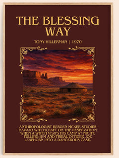 The Blessing Way Minimalist Book Poster by Tony Hillerman – image 1