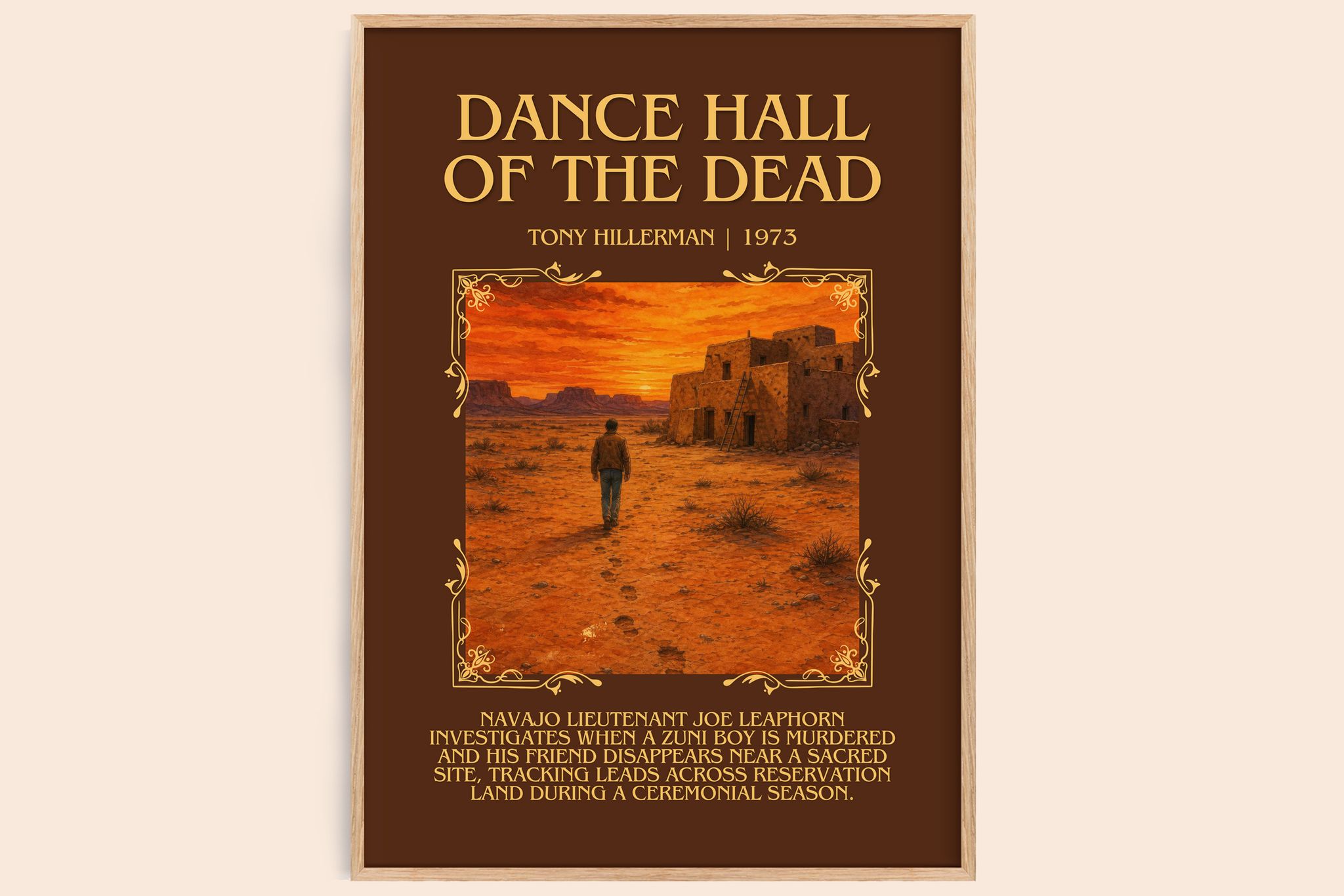 Dance Hall of the Dead Minimalist Book Poster by Tony Hillerman
