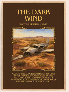 The Dark Wind Minimalist Book Poster by Tony Hillerman – image 1