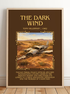 The Dark Wind Minimalist Book Poster by Tony Hillerman – image 2