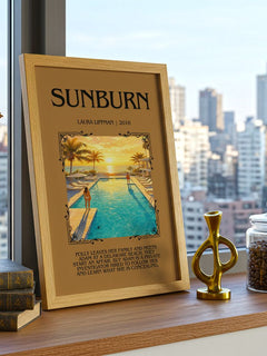 Sunburn Minimalist Book Poster by Laura Lippman – image 3
