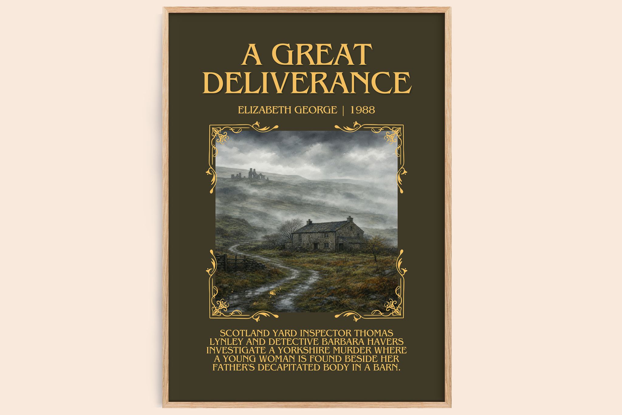 A Great Deliverance Minimalist Book Poster by Elizabeth George