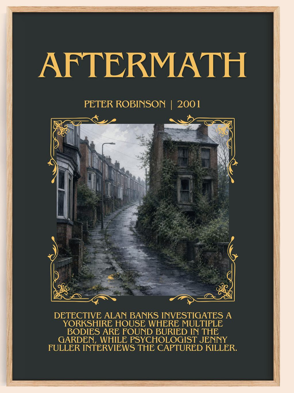 Aftermath Minimalist Book Poster by Peter Robinson – book poster