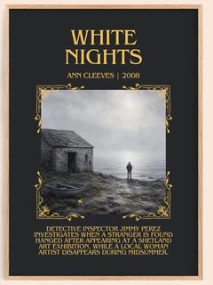 White Nights Minimalist Book Poster by Ann Cleeves – image 1