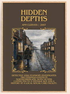 Hidden Depths Minimalist Book Poster by Ann Cleeves – image 1