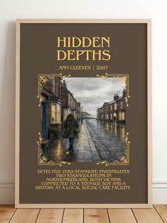 Hidden Depths Minimalist Book Poster by Ann Cleeves – image 2