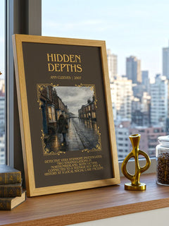 Hidden Depths Minimalist Book Poster by Ann Cleeves – image 3