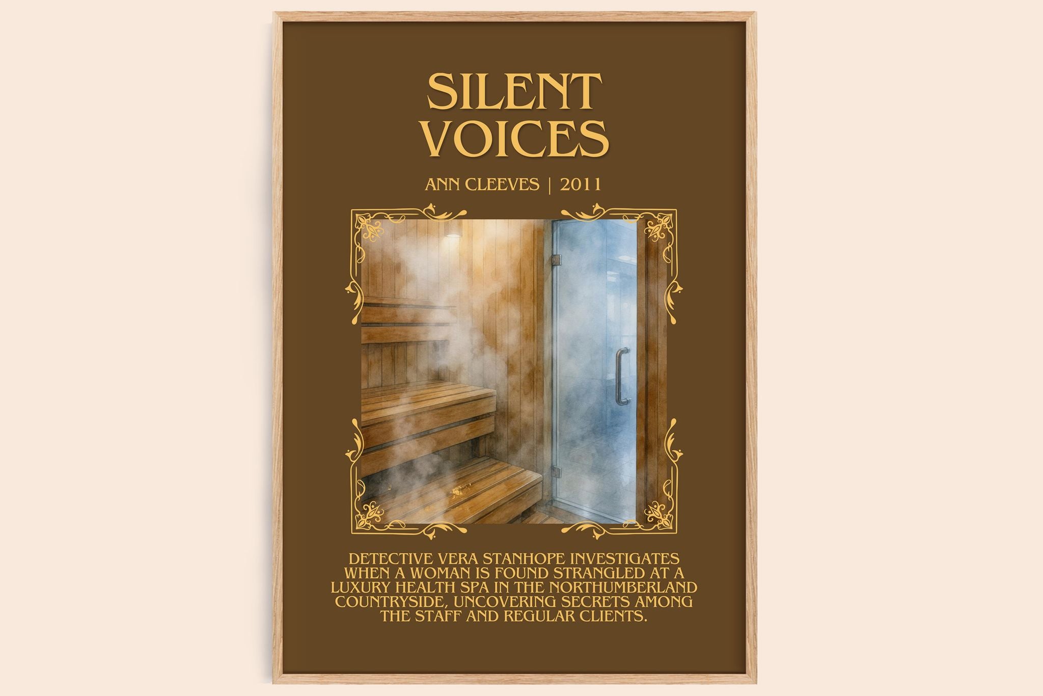 Silent Voices Minimalist Book Poster by Ann Cleeves