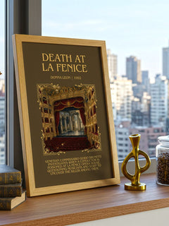 Death at La Fenice Minimalist Book Poster by Donna Leon – image 3