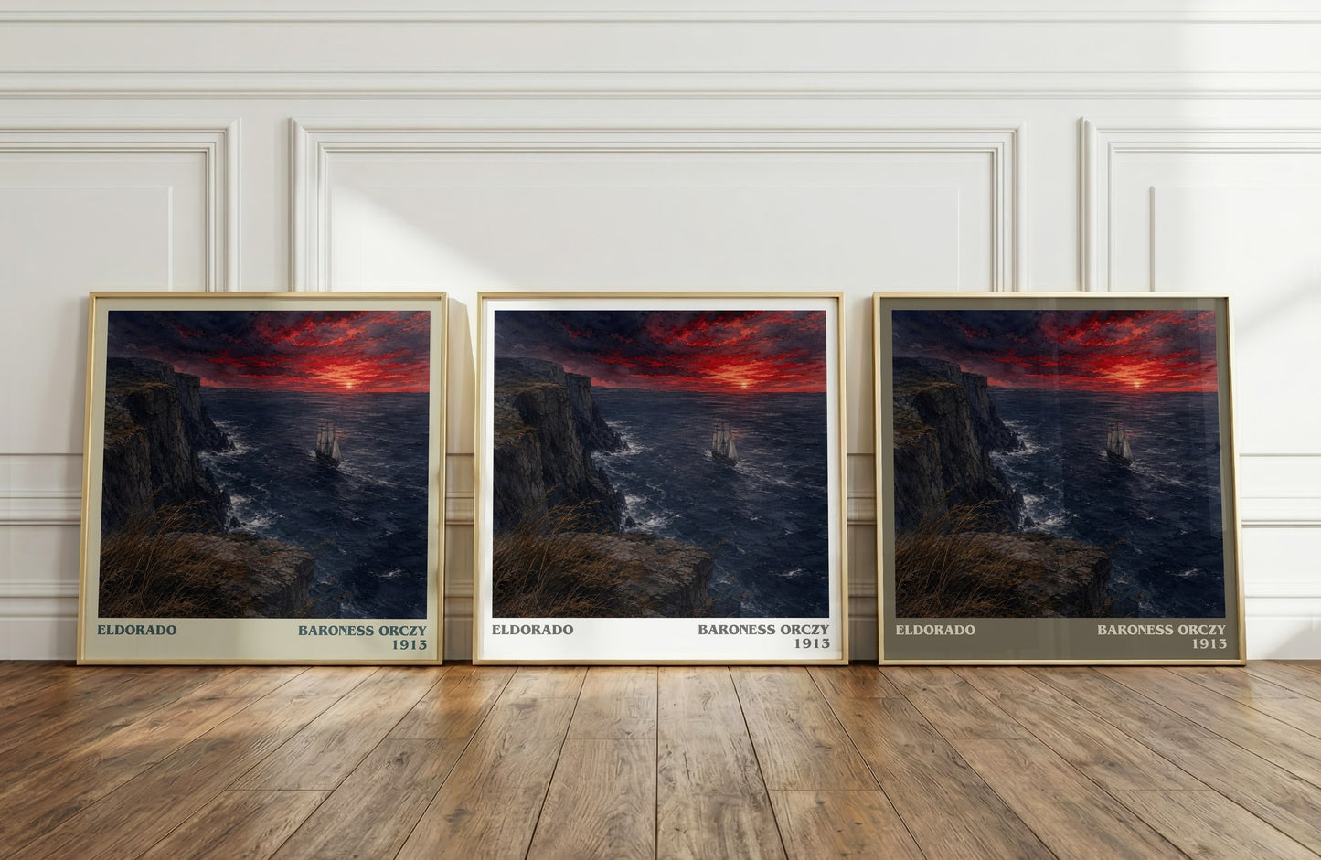 Eldorado literary art print colour and style options – Baroness Orczy book art