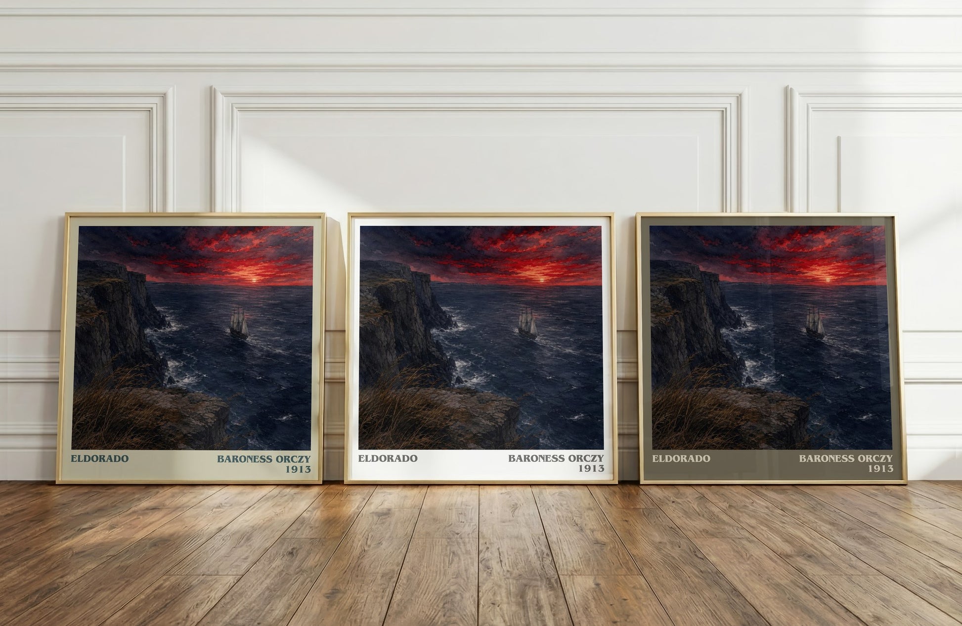 Eldorado literary art print colour and style options – Baroness Orczy book art