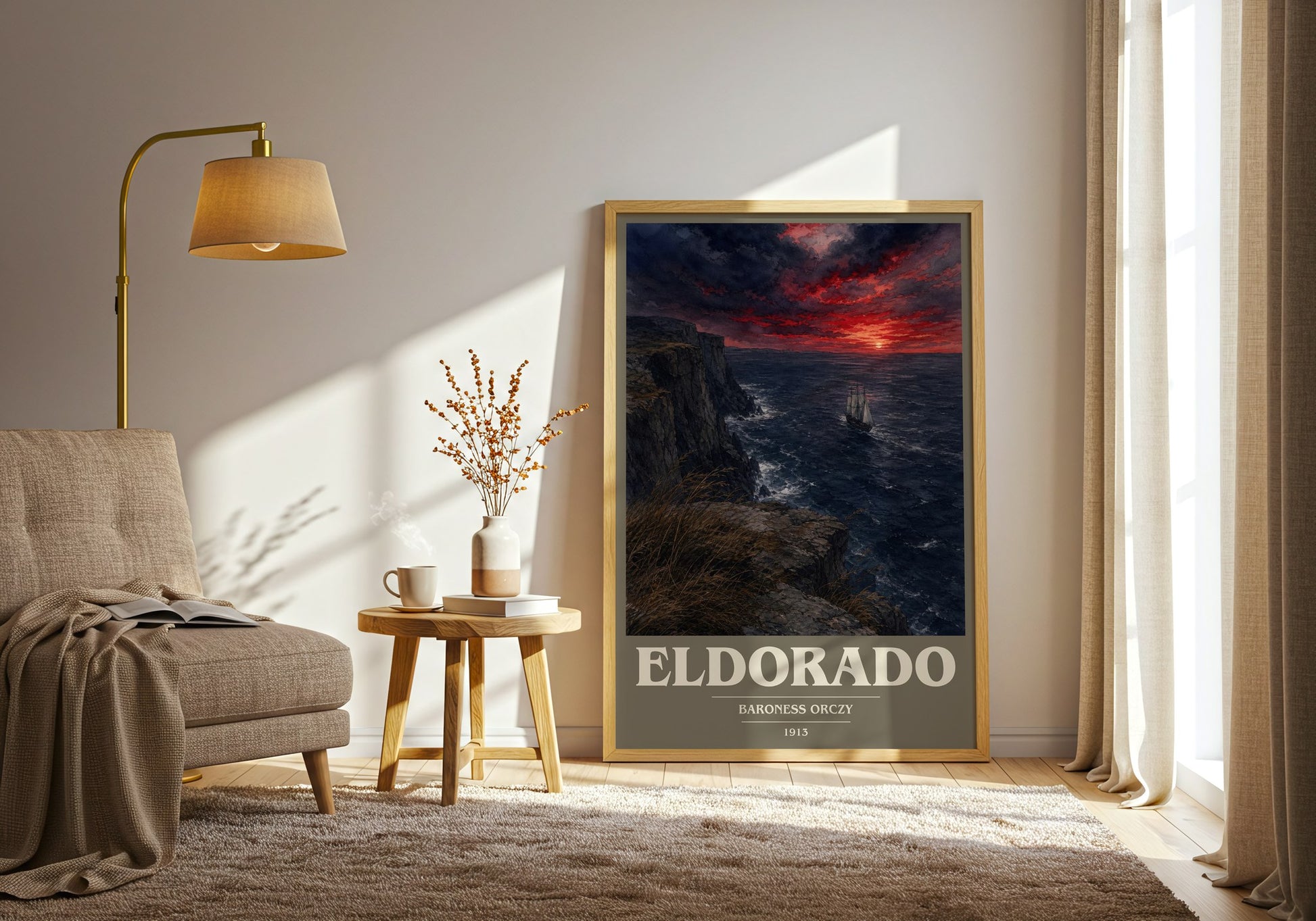 Eldorado book cover print on bookshelf – Baroness Orczy fan gift
