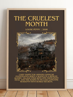 The Cruelest Month Minimalist Book Poster by Louise Penny – image 2