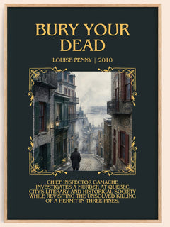 Bury Your Dead Minimalist Book Poster by Louise Penny – image 1