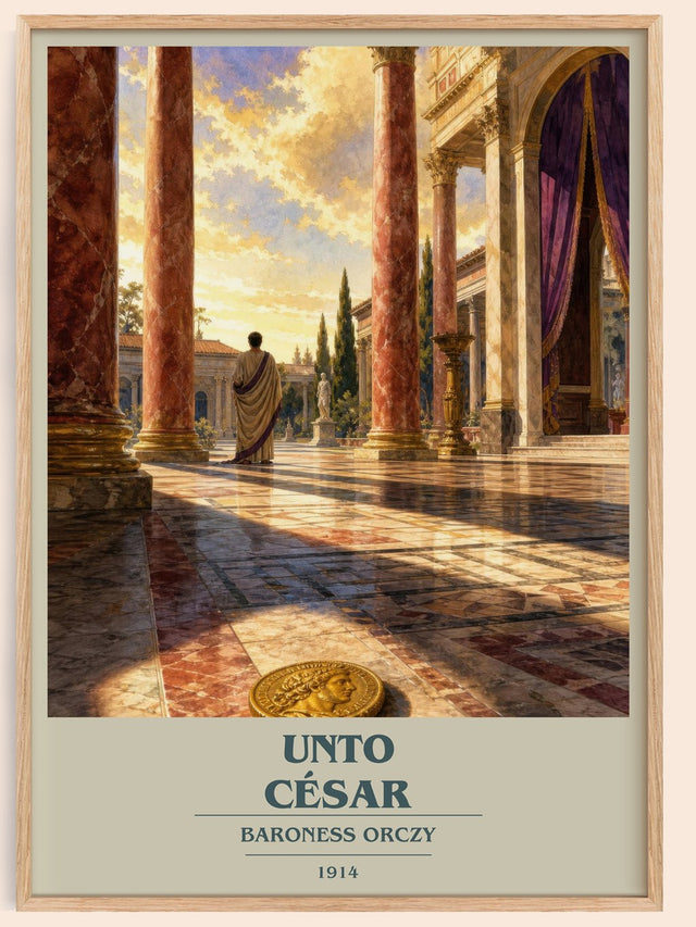Unto César Book Cover Poster by Baroness Orczy