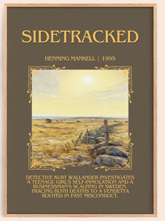 Sidetracked Minimalist Book Poster by Henning Mankell – image 1