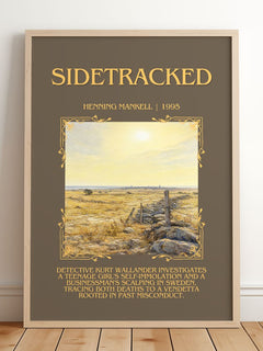 Sidetracked Minimalist Book Poster by Henning Mankell – image 2