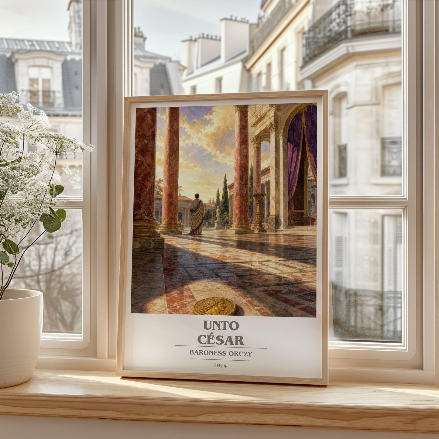 Unto César book cover poster colour and style options – Baroness Orczy book art