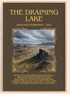 The Draining Lake Minimalist Book Poster by Arnaldur Indriðason – image 1