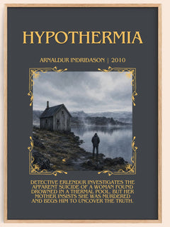 Hypothermia Minimalist Book Poster by Arnaldur Indriðason – image 1