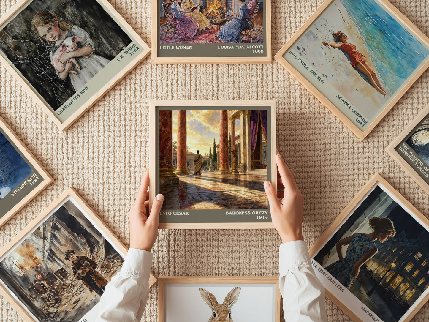 Unto César literary book poster framed on wall – historical fiction wall art