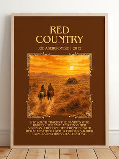 Red Country Minimalist Book Poster by Joe Abercrombie – image 2
