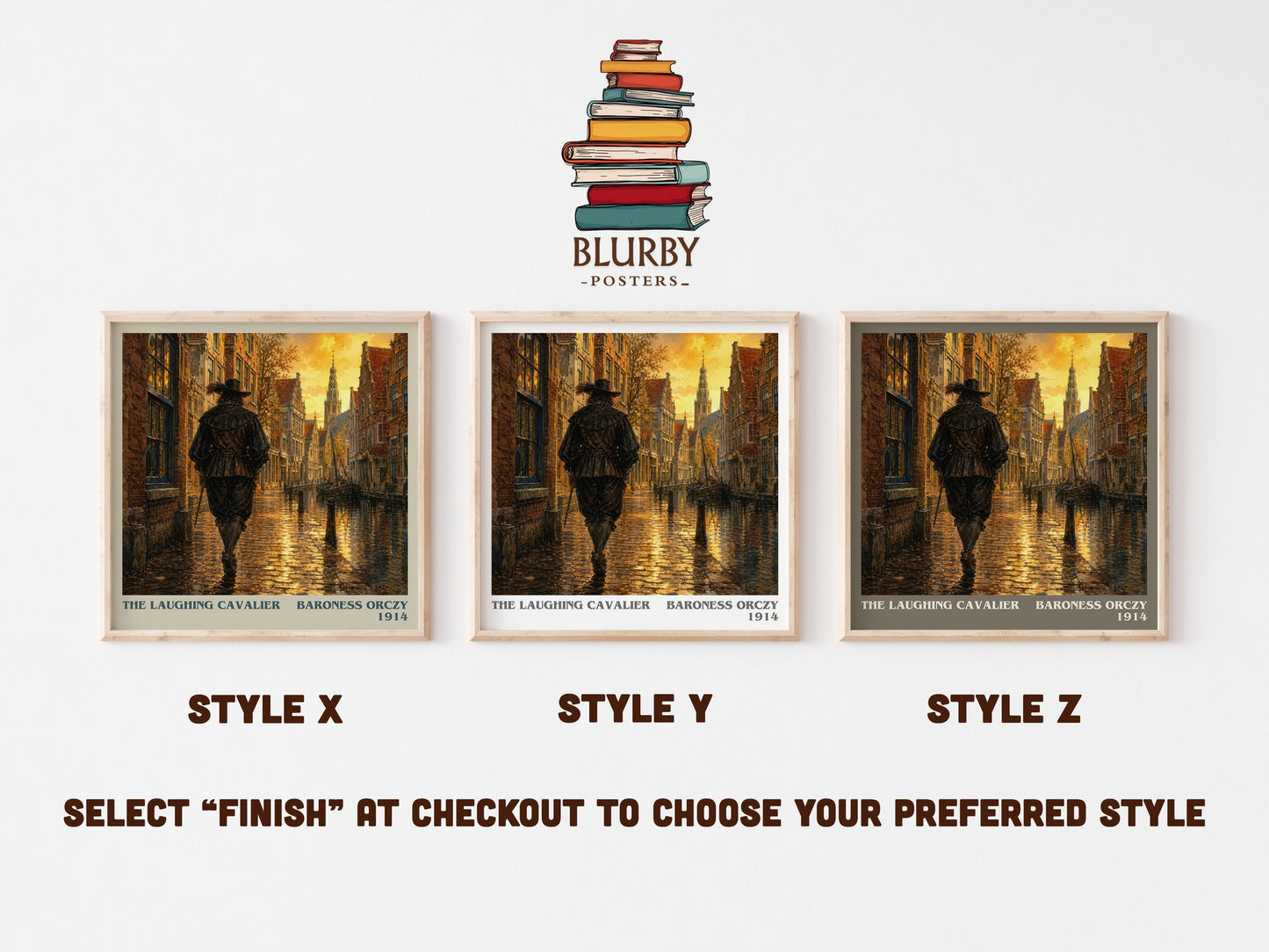 The Laughing Cavalier literary print in frame leaning in hallway – historical fiction wall art