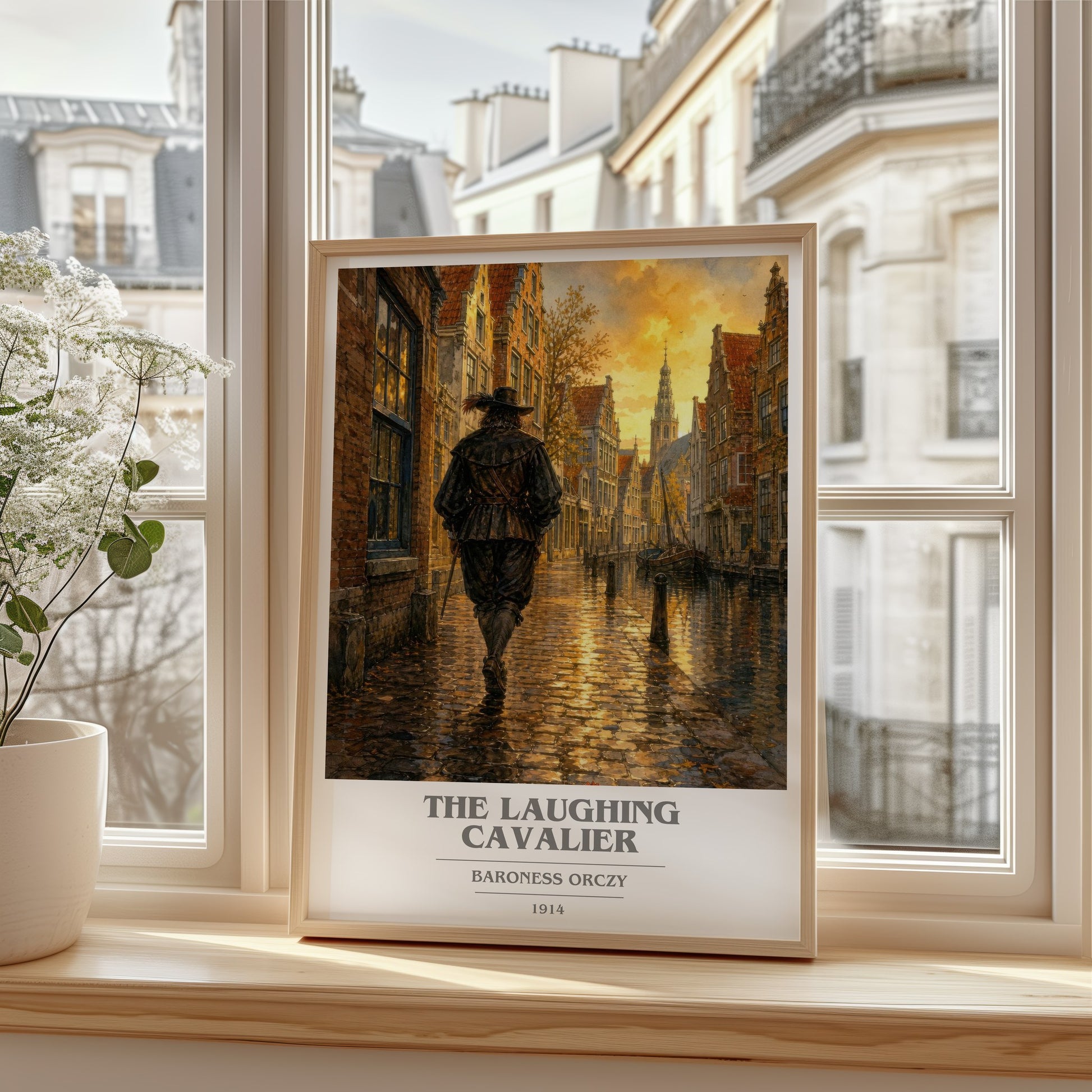 The Laughing Cavalier book cover poster colour and style options – Baroness Orczy book art