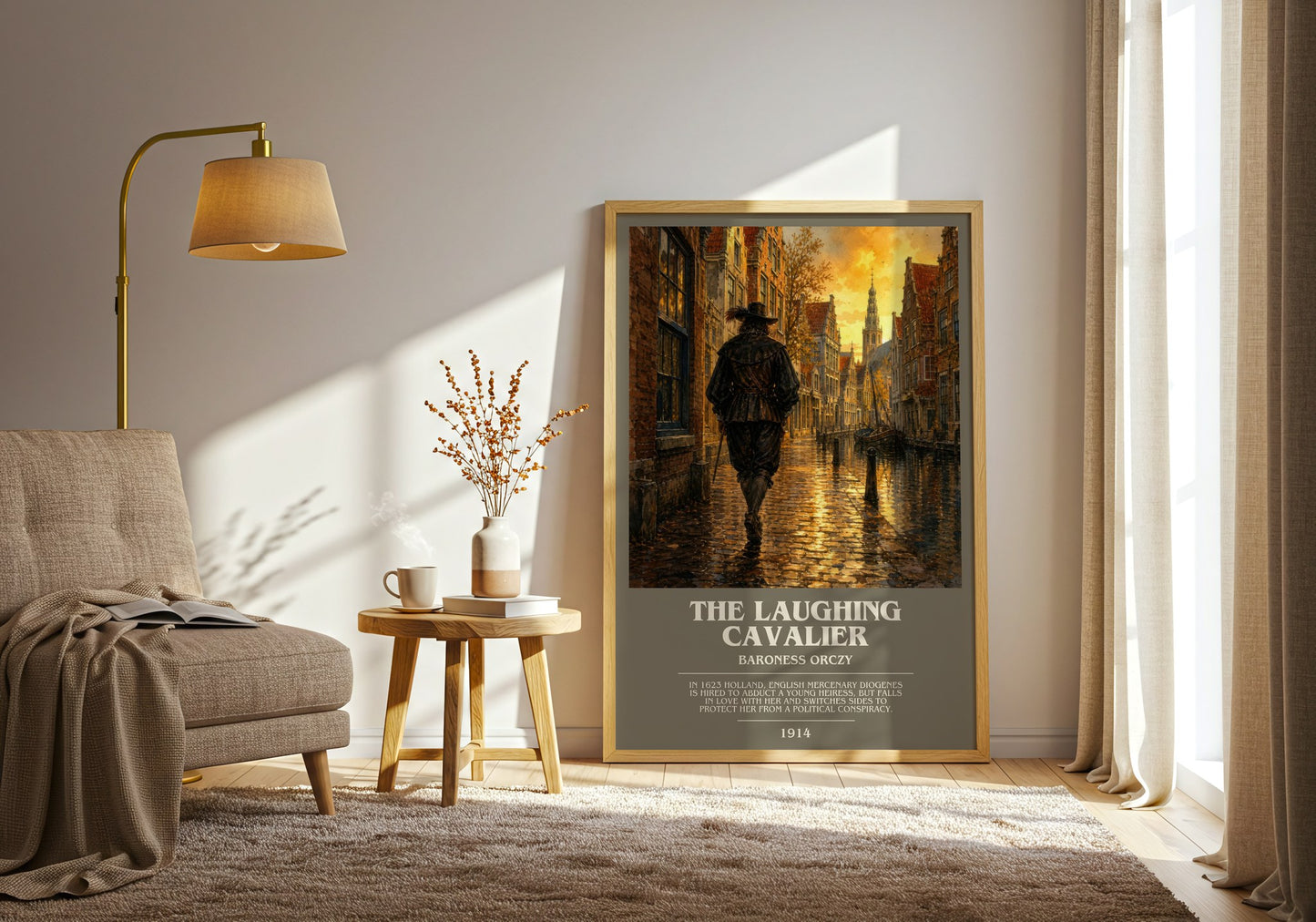 The Laughing Cavalier bookish print on bookshelf – Baroness Orczy fan gift