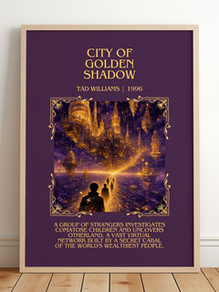 City of Golden Shadow Minimalist Book Poster by Tad Williams – image 2