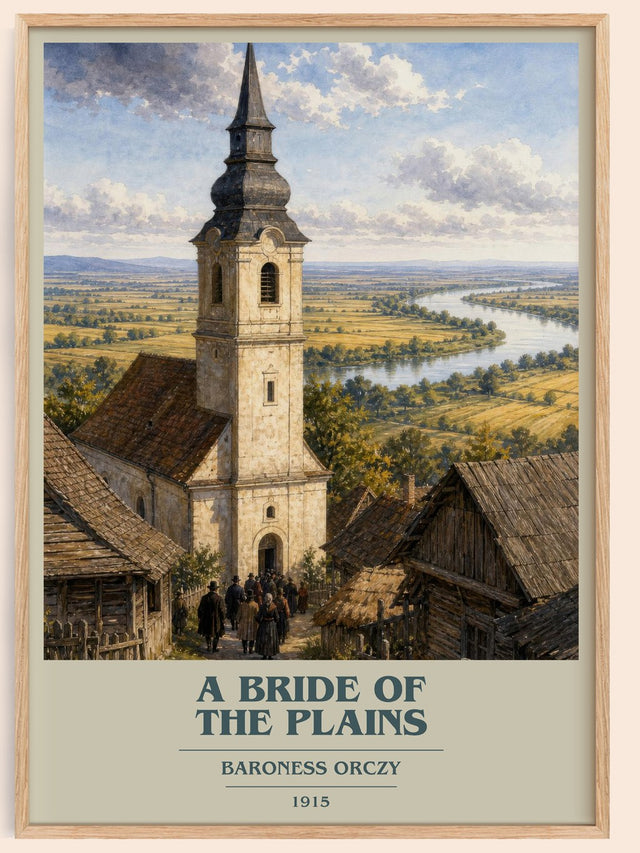 A Bride Of The Plains Book Cover Poster by Baroness Orczy