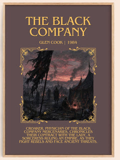 The Black Company Minimalist Book Poster by Glen Cook – image 1