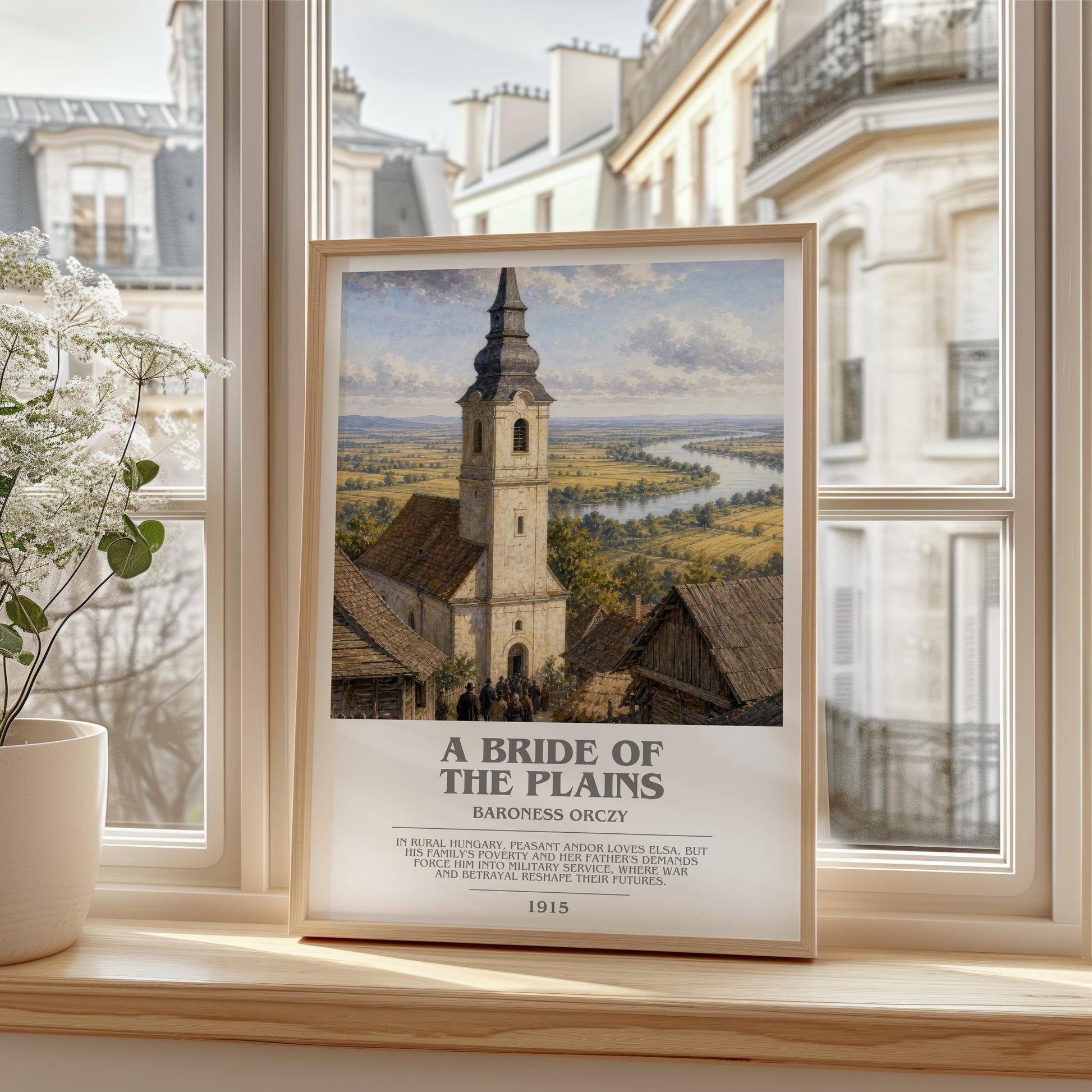 A Bride Of The Plains bookish poster colour and style options – Baroness Orczy book art