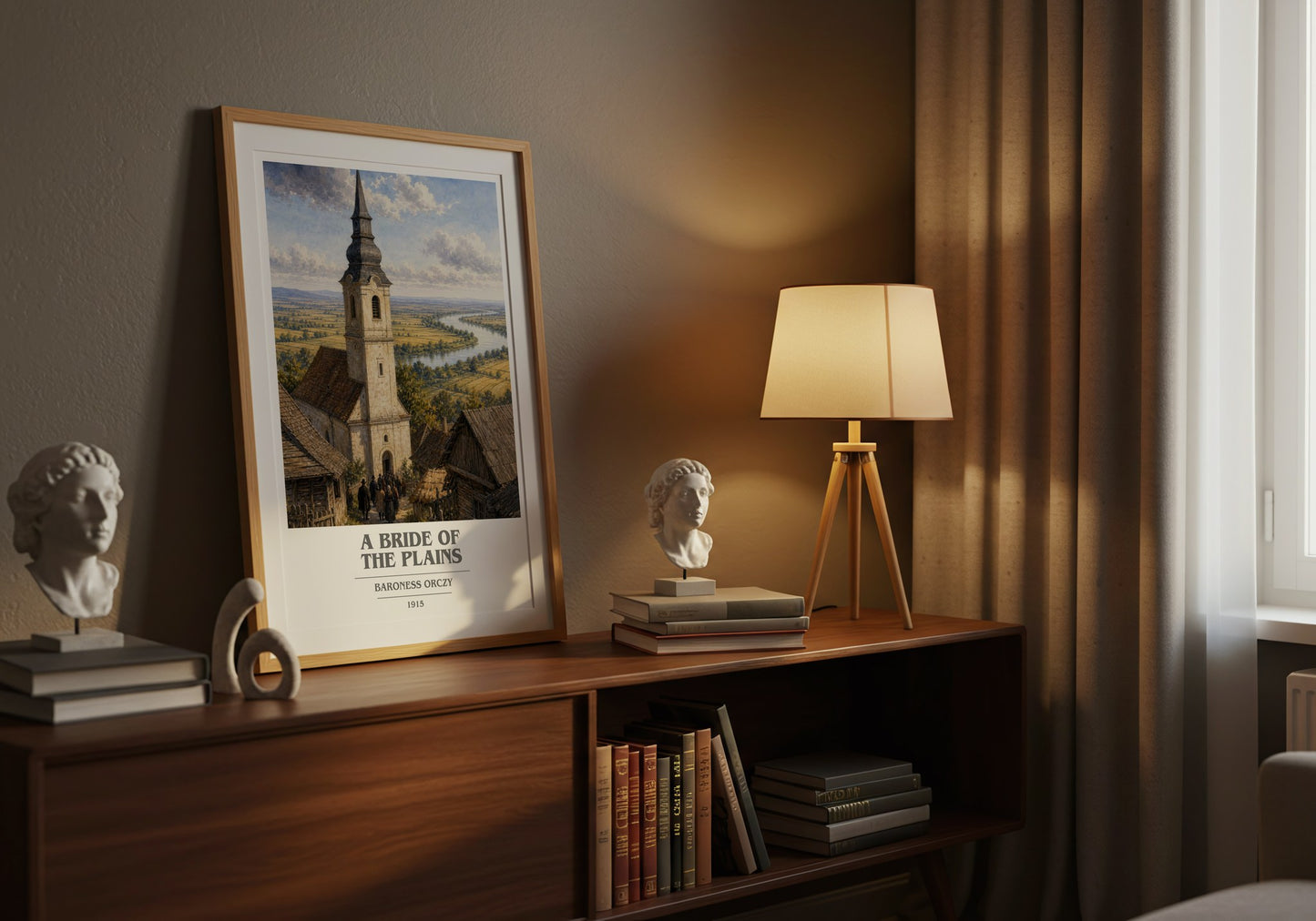 A Bride Of The Plains book cover book poster framed on wall – romance wall art