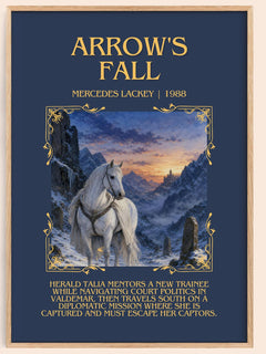 Arrow's Fall Minimalist Book Poster by Mercedes Lackey – image 1