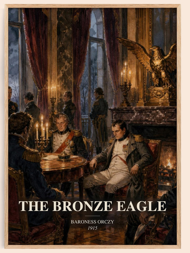 The Bronze Eagle Book Watercolour Illustration by Baroness Orczy