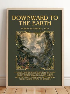 Downward to the Earth Minimalist Book Poster by Robert Silverberg – image 2